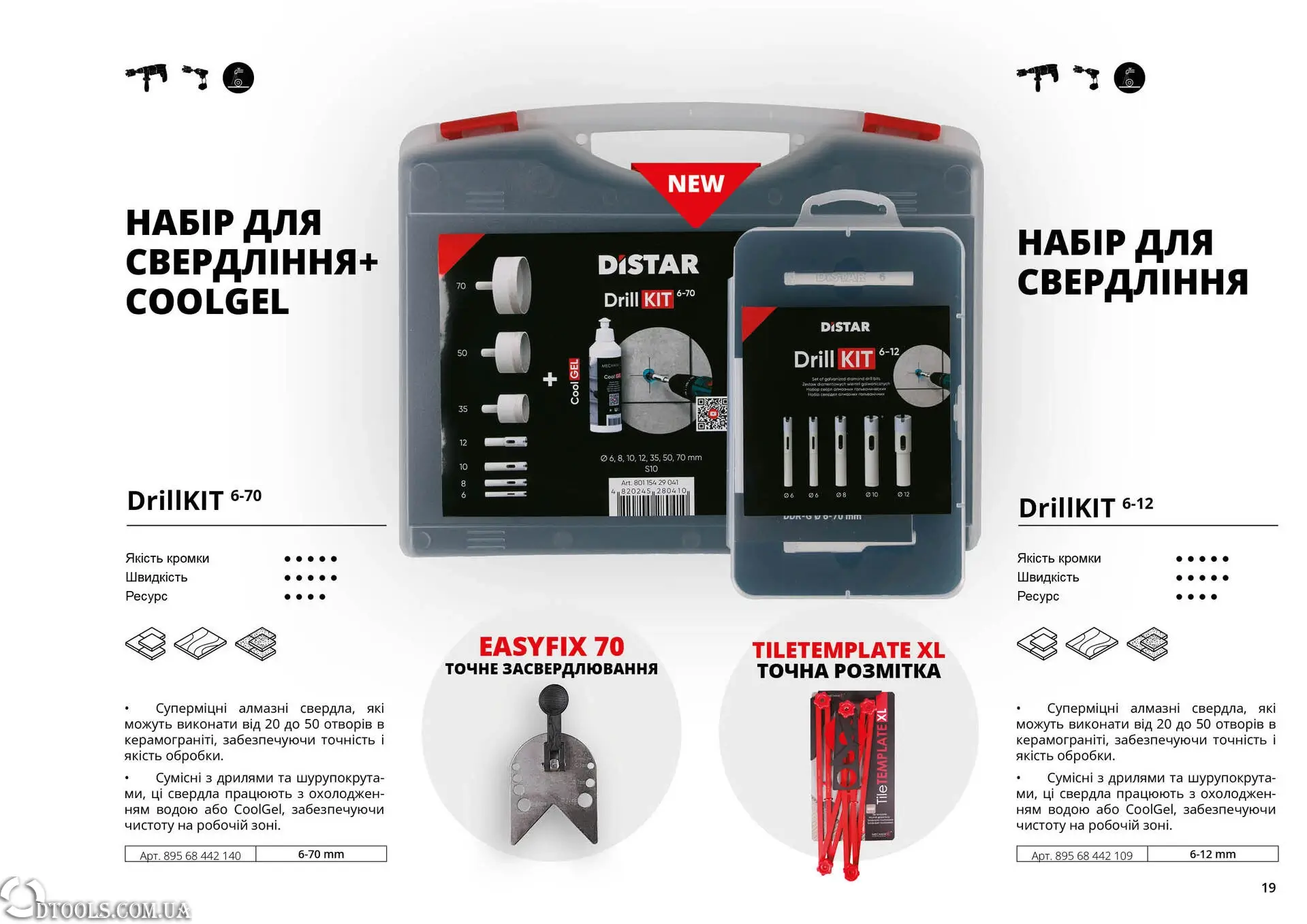 Набір свердел по плитці Distar Drill Kit